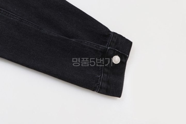 발렌시아가 피어싱 데님 자켓 블랙 상품 이미지 2